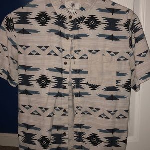 Short sleeve causal button down t-shift